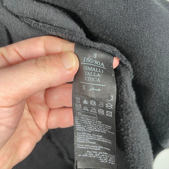 All Saints Women’s Dahlia Drapey Sweatshirt Cardigan in Black Size S - Picture 12 of 13